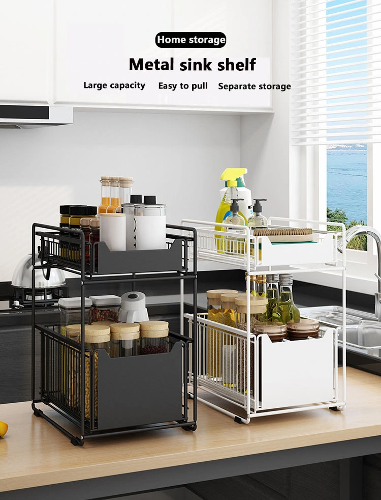Dual Tier Multifunctional Kitchen Organizer