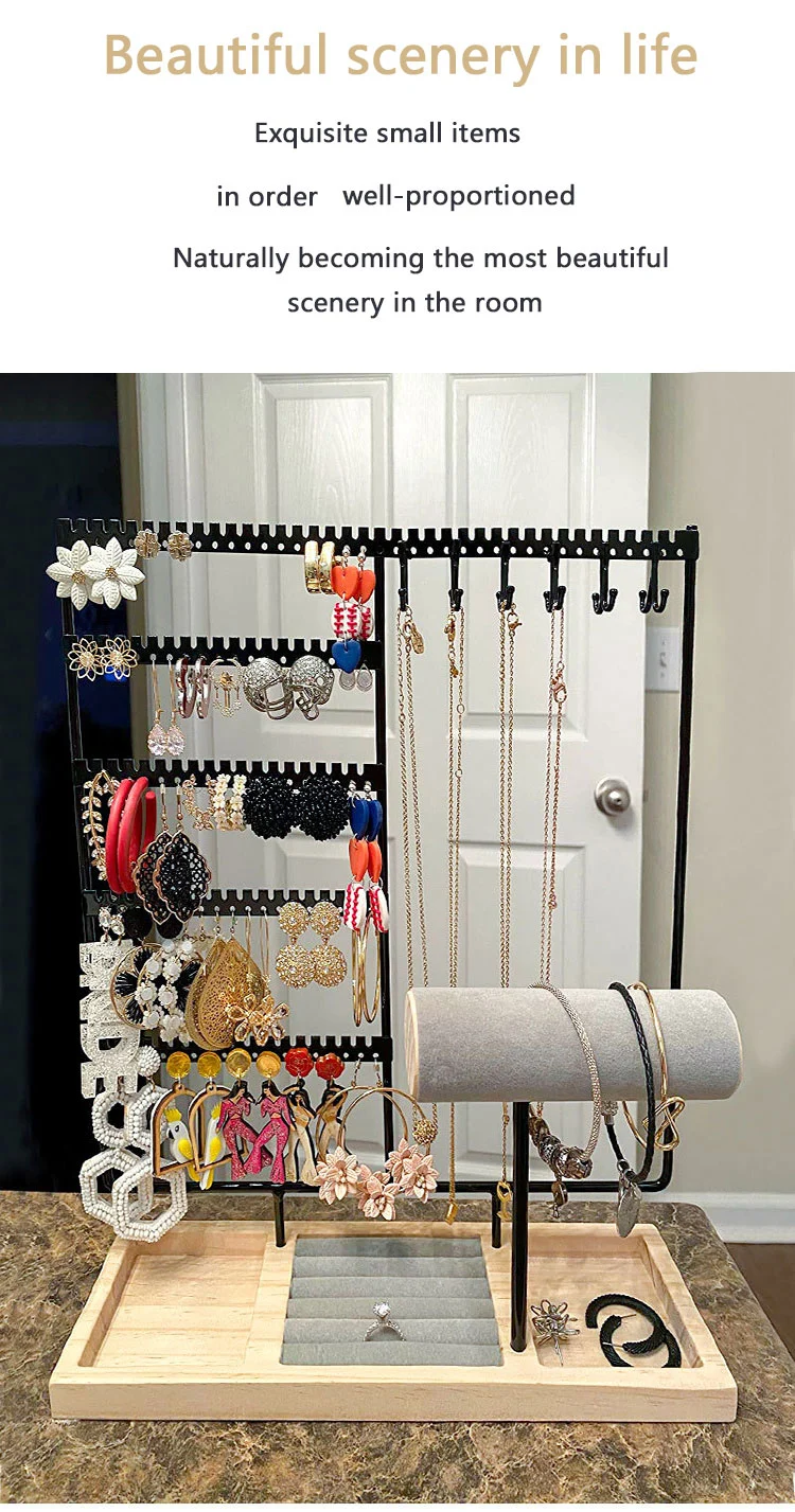 Vertical Jewelry Organizer With Hooks